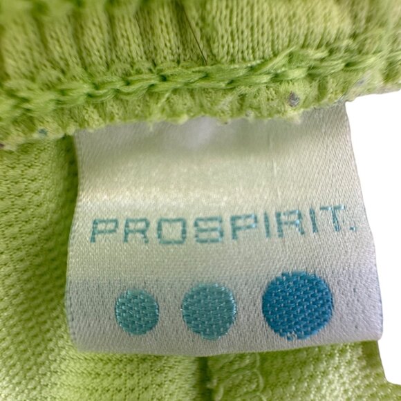Prospirit Athletic Track Pants Womens Large Lime Green Polyester Elastic Waist - Picture 7 of 10